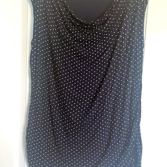 ody Flirt Polka Dot Knit Top – Size 1X – Navy Blue – Viscose – Made in Europe - Picture 2 of 6